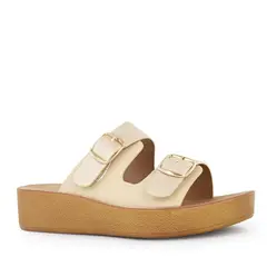 IMPULS - Sandalias con platafoma Mujer Jesy02 Dorado