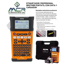 BROTHER - ETIQUETADOR INDUSTRIAL PORTATIL CON CINTA Y CARGADOR