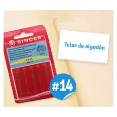 SINGER - Aguja Punta Bola 2045 Para Maquina De Coser - Nro. 14