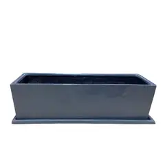 GENERICO - JARDINERA RECTANGULAR GRIS 100X30X30CM