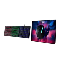 XTECH - TECLADO MOUSE Y PAD GAMER HASHA PN XTK-535S