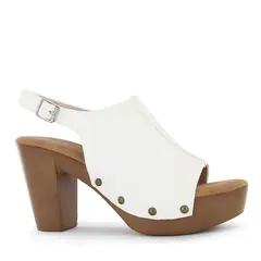 IMPULS - Sandalias con Taco Mujer Abi03 Blanco