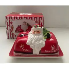 GENERICO - Mantequillera Navideña de Papa Noel
