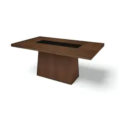 HOGAR & SPACIOS - HYS COMEDOR PARA 8 SILLAS BRUNE MARRON