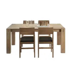 HOGAR & SPACIOS - HYS COMEDOR 6 SILLAS BARBARA MADERA