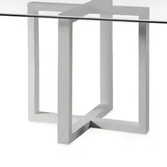 HOGAR & SPACIOS - HYS COMEDOR PARA 6 SILLAS MATEO GRIS CLARO