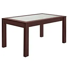 HOGAR & SPACIOS - HYS COMEDOR PARA 8 SILLAS INDEP MARRON OSCURO