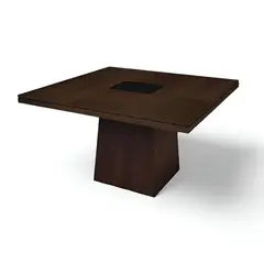 HOGAR & SPACIOS - HYS COMEDOR PARA 6 SILLAS CHESNA MARRON OSCURO