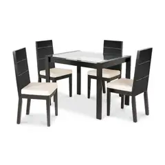 HOGAR & SPACIOS - HYS COMEDOR 4 SILLAS PIGEON BEIGE