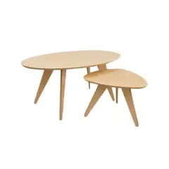 HOGAR & SPACIOS - HYS MESA CENTRO BERITT MADERA