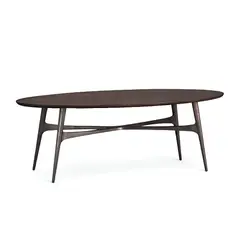 HOGAR & SPACIOS - HYS MESA CENTRO EMMA MARRON OSCURO