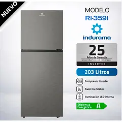 INDURAMA - Refrigeradora 203L Top Mount RI-359I Croma