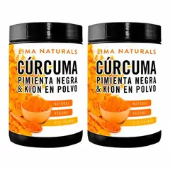 LIMA NATURALS - Cúrcuma Pimienta Negra Kion en polvo - 500g - - Pack x 2