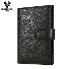 GENERICO - Billetera y Porta Pasaporte de Cuero Vacuno BP833 Humerpaul