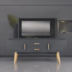 HOGAR & SPACIOS - HYS CONSOLA PIERO GRIS OSCURO