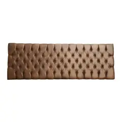HOGAR & SPACIOS - HYS CABECERA QUEEN BRISAS CAPITONE MARRON OSCURO