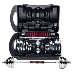 YORK - Set De Pesas 20kg Mancuernas Adaptador