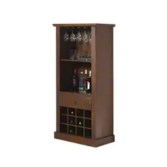 HOGAR & SPACIOS - HYS BAR ROMANO 2 NIVELES MARRON OSCURO