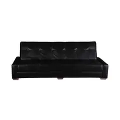 HOGAR & SPACIOS - HYS SOFA CAMA 3 CUERPOS GIONIA NEGRO