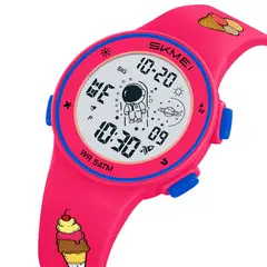 SKMEI - Reloj 2267 Ice cream detalles azules con luces