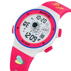SKMEI - Reloj 2267 Rosado butterfly con luces