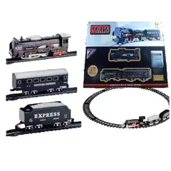 GENERICO - Mini Tren Juguete Navideño 17 piezas Negro 3 Vagones