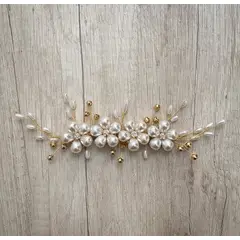 ANADE HANDMADE - TOCADO TIARA JOYA PARA NOVIA ACCESORIO PARA CABELLO