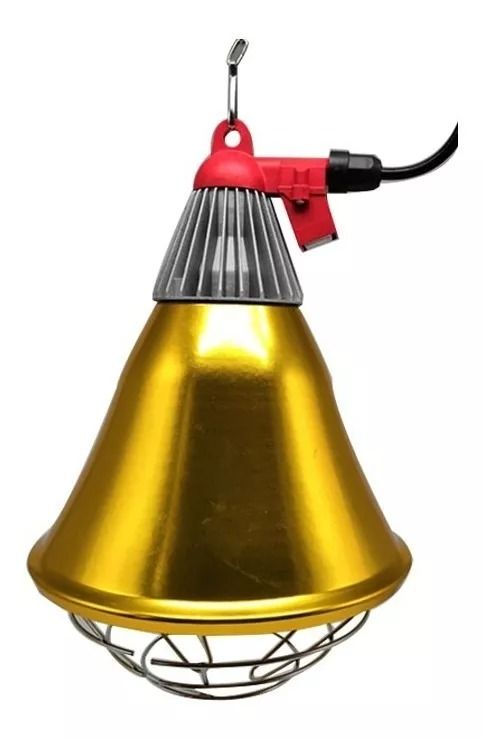 Lámpara protector mediano de foco infrarrojo de aluminio para granja