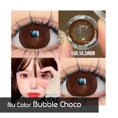 NU COLOR - Lentes de contacto grandes Bubble Choco 145mm