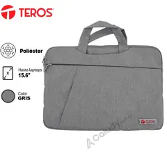 TEROS - Maletin TE9019S Para Laptop Hasta 15.6 Pulgadas Gris