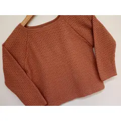 GENERICO - Chompa Waffle Crop de Niña