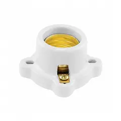 GENERICO - PACK X6 SOCKET CERAMICO PARA FOCOS MUY ÚTIL DE FÁCIL ANCLAJE