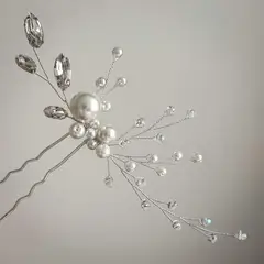 ANADE HANDMADE - PIN TOCADO TIARA ACCESORIO JOYA PARA NOVIAS CABELLO