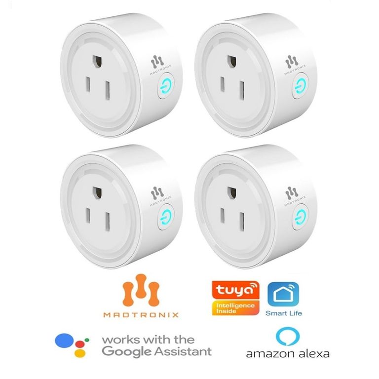 Enchufe Inteligente Smart Wifi compatible Google y Alexa Pack x 4