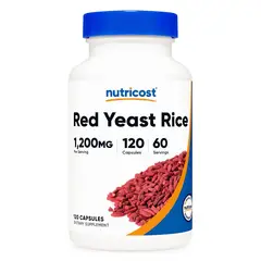 NUTRICOST - Arroz de levadura roja 1200 mg, 120 cápsulas Americano