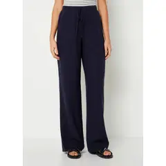 GENERICO - Pantalón palazzo lino para dama