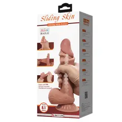BAILE - Dildo Realista Piel Deslizante Articulado 21.8 cm Ø 4.6 cm Consolador