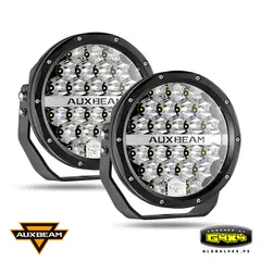 AUXBEAM - 2 FAROS LED 7' 240W 24000LM 2 MODOS LUZ BLANCA CON DRL