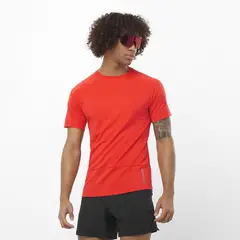 SALOMON - Polo Cross Run SS TEE M Hombre -
