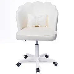 BUCKINGHAM - Silla Giratoria Escritorio Oficina Tocador Q1 Blanco Buckingham-Niña