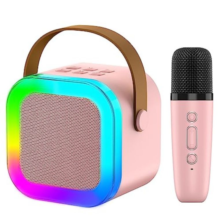 Parlante Karaoke Portatil Con Microfono Bluetooth
