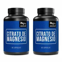 MUJER AGUAJE - Citrato de Magnesio 60 Cápsulas Pack x 2