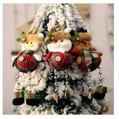 GENERICO - Adorno Navidad Para Colgar Set x 3 Unidades