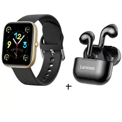 LENOVO - Audífonos LP40 De Tws y Reloj inteligente de - Oro negro