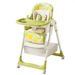 GENERICO - Silla de comer multi altura verde con diseño hasta 50 kilos