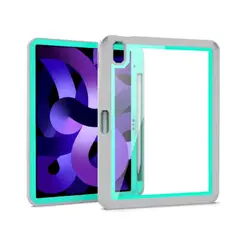 GENERICO - Funda para iPad Mini 6ta Gen 83 Bumper 360° Gris Celeste Antishock