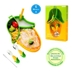 BABY - Vajilla de Alimentación para Bebés con Diseño de Choclo 5Pzs
