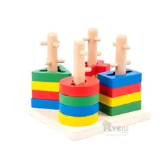 GENERICO - Juguete Funcional y Moderno en Madera Y+Regalo Stickers