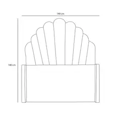 BARAKA HOME - Cabecera Emperatriz Abanico 2 Plz - Rosado
