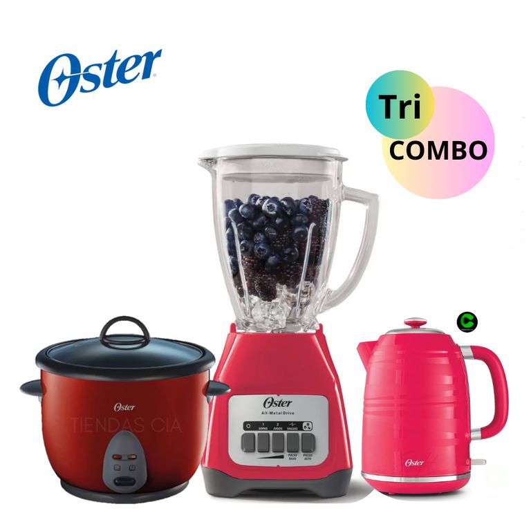 TRI-COMBO Olla + Hervidor BVSTKT4177R + Licuadora